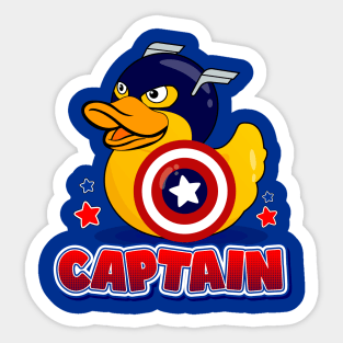 Captain Rubber Duck Sticker